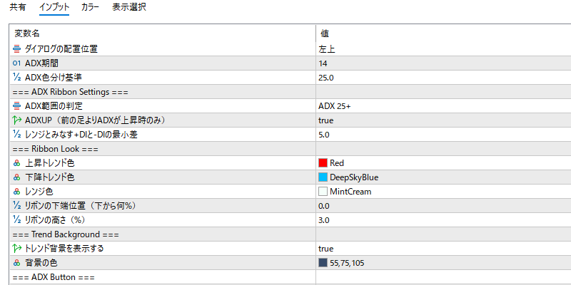 adx-monitoringのインプット画面