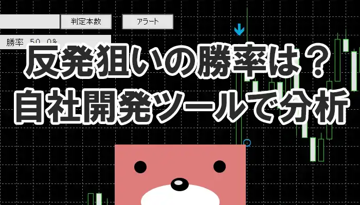 反発狙いの勝率は？自社開発ツールで分析