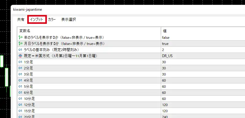 日本時間の極みの導入10
