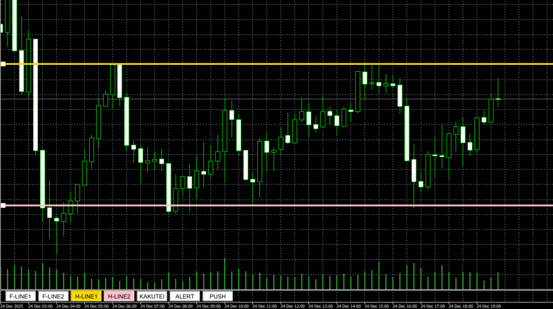 H-LINE2（水平線 / ピンク色） 2本目の水平線
