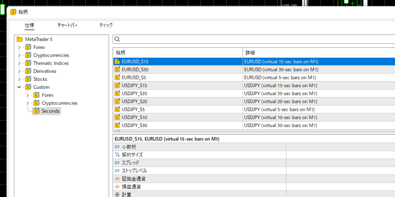 カスタム銘柄が自動生成
