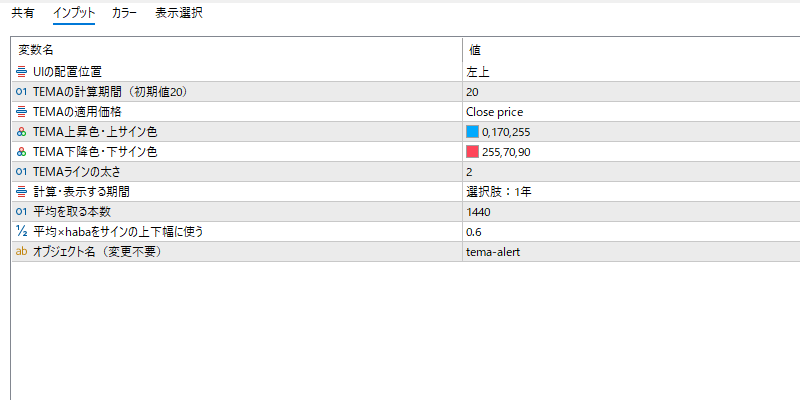 tema-custom-alertのインプット画面